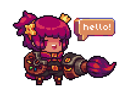 Princess of Color Kingdom 8 bit art character design hello pixel pixel art