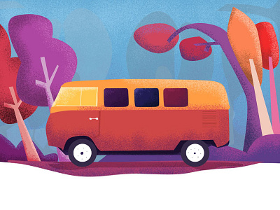 classic volkswagen van classic illustration van volkswagen