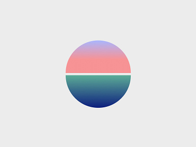 Balance Logo balance brand gradient identity illustration logo ocean pattern sunset vector