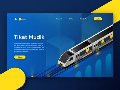 Landing Page Tiket.com landing page ui ux website