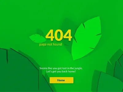 Daily UI #008 — 404 Page 008 404 blender dailyui green jungle page not found