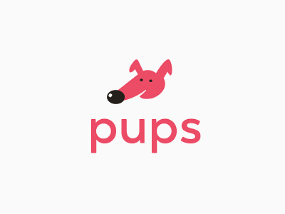 Pups Logo graphic design logo logo design challenge puppy pups thirty logos