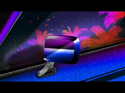 Paradise Motel 80s animate sexy vaporwave