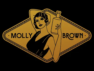 Molly Brown 20s 30s bourbon brown deco distillery flapper molly whiskey