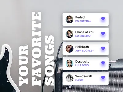 🎤 Favorite songs favorite guitar heart like list music song top ui ultimate guitar