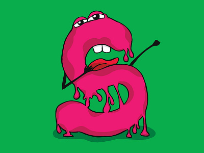 Sleepy Slime 36 days of type alphabet digital art drawing illustration illustrator lettering melbourne sleepy slime type typography
