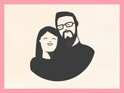 Bridal Shower Invite art bride couple cute illustration man marriage photoshop woman