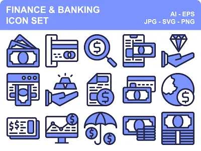 Finance & Banking banking bill business finance icon icon set iconset money payment