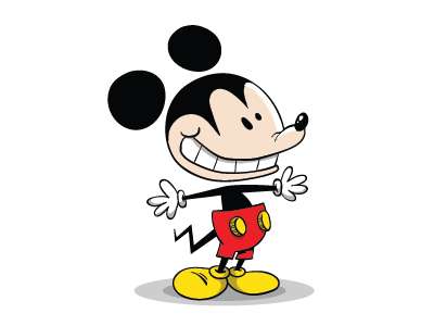 Mickey Mouse fanart cute fanart fresh funky illustration vector