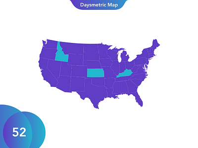 52 Daysmetric Map bar charts circle dots gradients hexagon intro lines map notch overlay pie