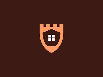CASTLE HOME castle home house icon logo logogram logos monogram pictogram