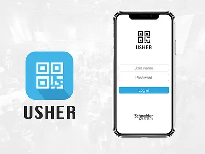Usher Qr code app event ios qr ui usher ux