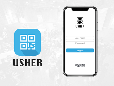 Usher Qr code app event ios qr ui usher ux