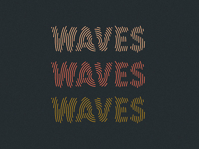 Waves branding sound type waves