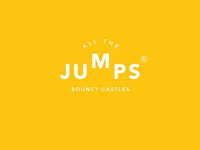 All the Jumps brand branding colorful identity logo yellow