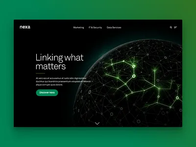 Tech Company Homepage Concept design hero homepage ui ux website