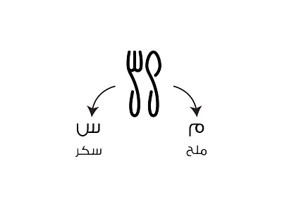 ملح وسكر | salt & sugar food fork logo restaurant salt spoon sugar