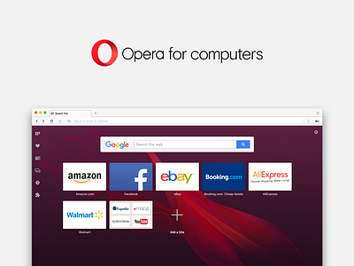 Opera For Computers browser computer design digital design opera web