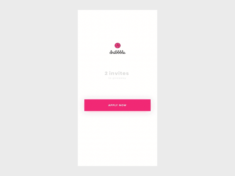 2x Dribble invites! animation debut draft dribbble invitation invite iphone mobile upload