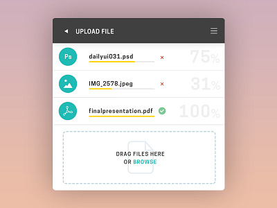 Daily UI Challenge 031 - File Upload app design daily ui daily ui challenge file upload graphic design ui ux web design