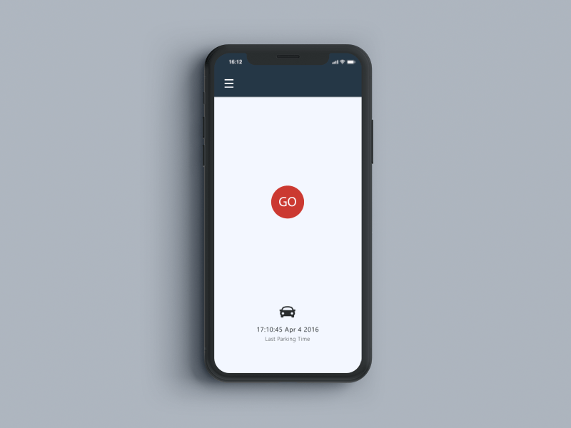 Parking Car Finder app animation logo motion