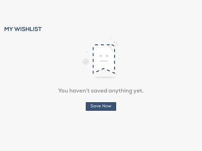 Wishlist Page Design design empty graphic illustration list save now taran webpage website wish wishlist wishlist empty