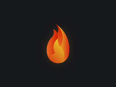 Flame creation daily flame logo logo concept logo design logo designer orange red ui designer web designer