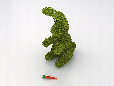 happy belated easter 3dsmax branding carrot cinema4d design easter modeling rabbit rendering