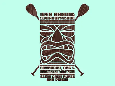 Standup for the Lake 2018 branding events poster