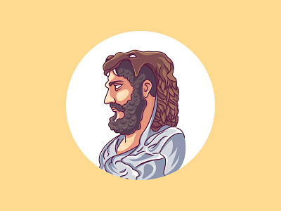 Ancient character vector illustration ancient character design flat illustration vector