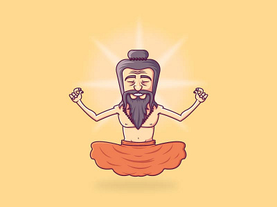 Guru Character design character design digital flat guru illustration vector