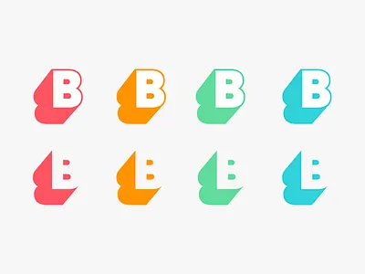 BB Monogram b brand logo marca monogram retro summer type typography