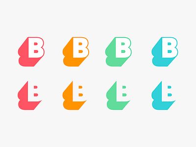 BB Monogram b brand logo marca monogram retro summer type typography