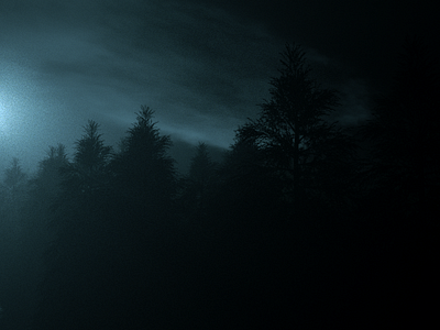 peace 3d art c4d fog octane trees