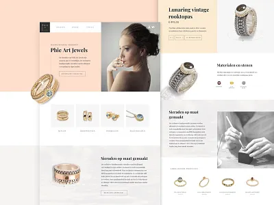 Website Jewellery ui ux webdesign