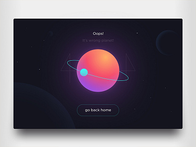 404 page 404 daily ui dark site space ui ux