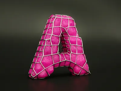Day 1 Letter A 36daysoftype 3d creative design graphic letter lettering octane render type typo typography