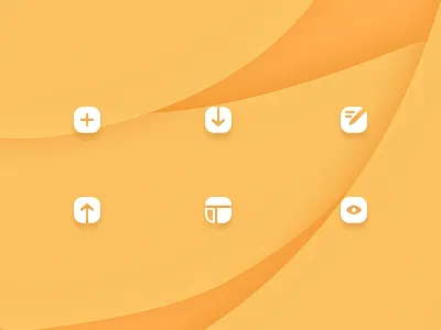 Icons for CMS edit icon new preview publish save view