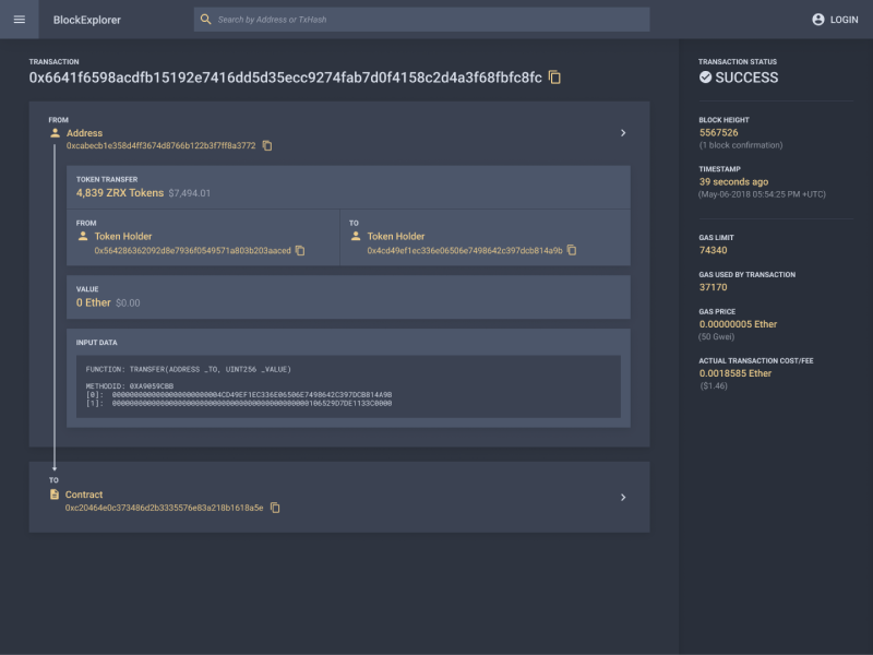 Block Explorer by Corey Daniels on Dribbble