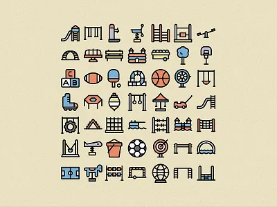 Playground basketball dariolopezbas flaticon icons kids play playground tree ui