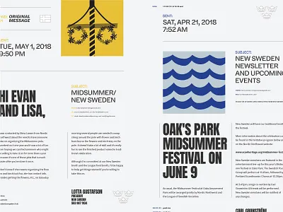 Emails emails layout midsommar midsummer solstice summer sverige swedish type typography