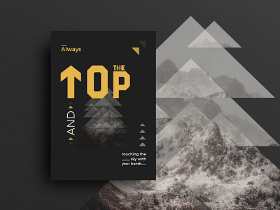To The Top 2d app behance colours design gradient poster posterdesign print ui uiux ux