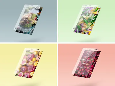 Glass Layer Psd Ui Mock Up 3d app glass iphone mobile mock up mockup photoshop psd ui