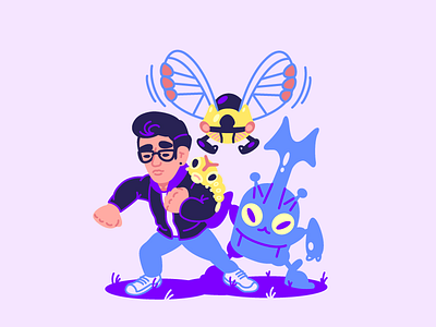 Bug Boss character design fanart gotta catch em all illustration pokemon vector