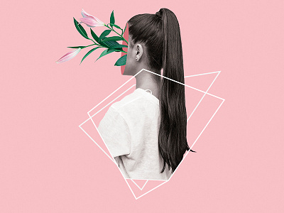 Paraíso collage diseño editorial fotografía ilustración