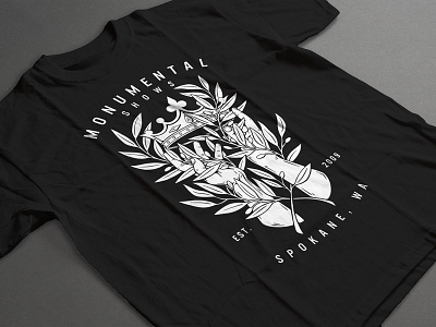 Monumental Shows 2d apparel art branding creative design dribbble graphic design illustration music t shirt