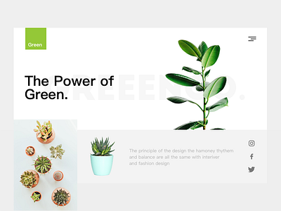 Green Template concept custom fluent grid kids layout minimal modern toy ui ux website