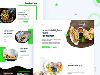 Full project of Bornoad Restaurant.. anup anupdeb creative design gradient header landing oogle restaurant typography ui ux
