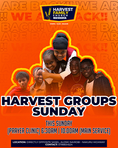 Small Groups Sunday graphic design