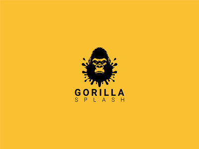 Splash Gorilla Logo animal black kong gorilla gorilla head gorilla king gorilla splash gorilla splash logo illustration king kong king splash logo design powerpoint silverback silverback splash splash gorilla splash gorilla logo splash logo splash monkey strong gorilla warrior gorilla